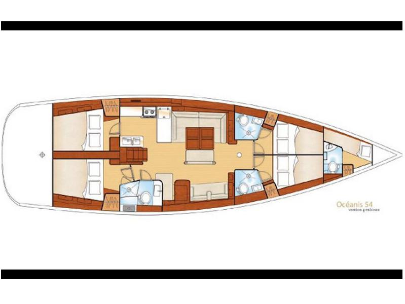 Book yachts online - sailboat - Beneteau 54 - Mambo - rent