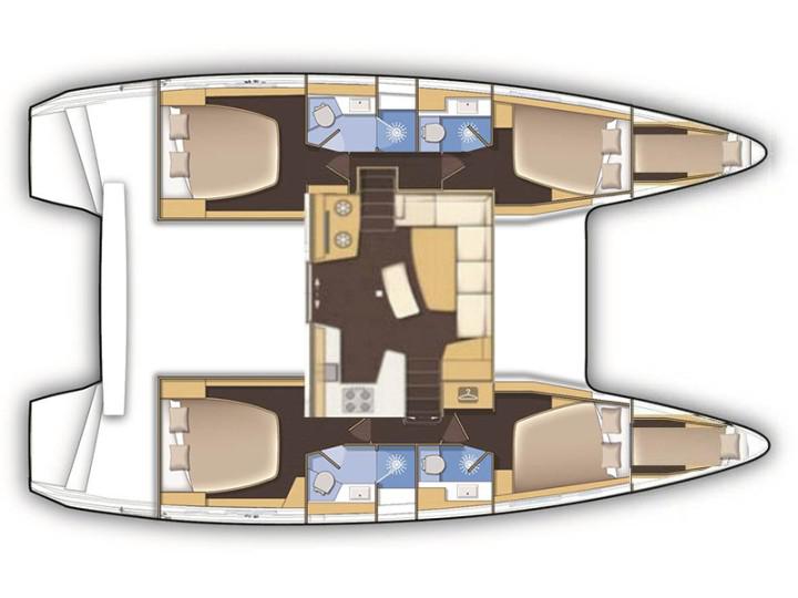Book yachts online - catamaran - Lagoon 42 - Dream Team - rent