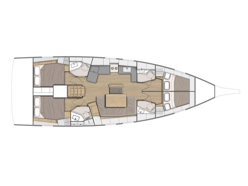 Book yachts online - sailboat - Oceanis 46.1 - Maracuya - rent