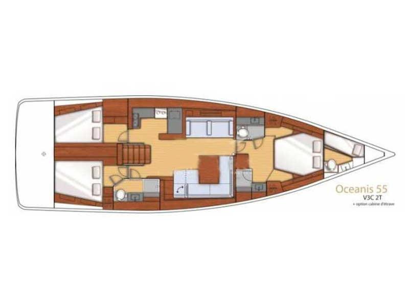 Book yachts online - sailboat - Oceanis 55 - Sirius - rent