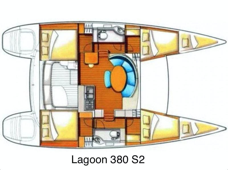 Book yachts online - catamaran - Lagoon 380 S2 - Mare Salsa - rent