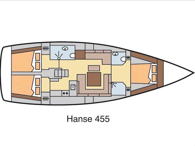 Book yachts online - sailboat - Hanse 455 - Piri Reis II - rent