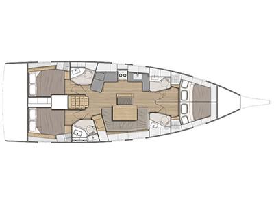 Book yachts online - sailboat - Oceanis 46.1 - Serenity - rent