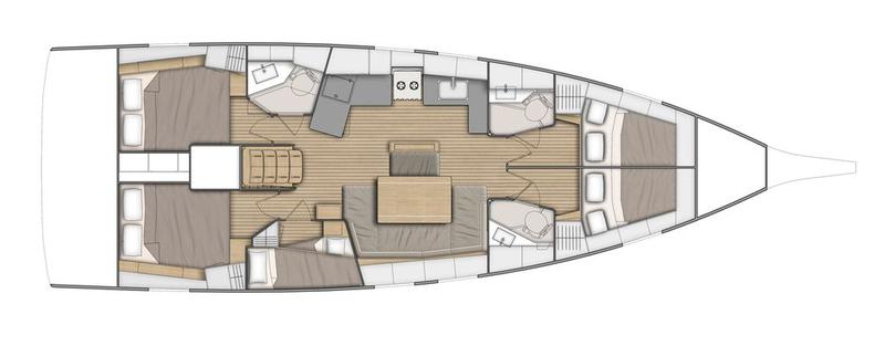 Book yachts online - sailboat - Oceanis 46.1 - BAR-BAR (air condition, generator) - rent