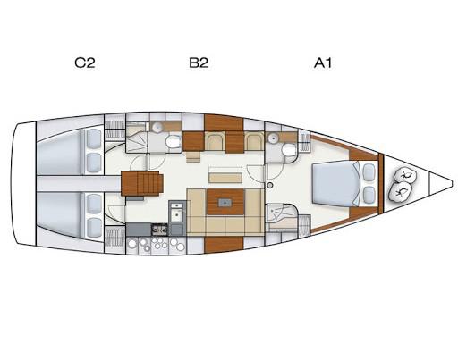 Book yachts online - sailboat - Hanse 445 - Daydream - rent
