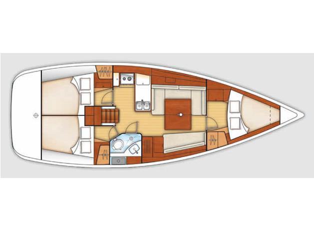 Book yachts online - sailboat - Oceanis 37 - WIND OF CHANGE - rent