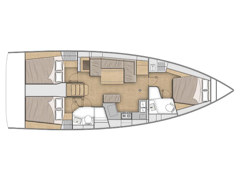 Book yachts online - sailboat - Oceanis 40.1 - FERRARI (air condition) - rent