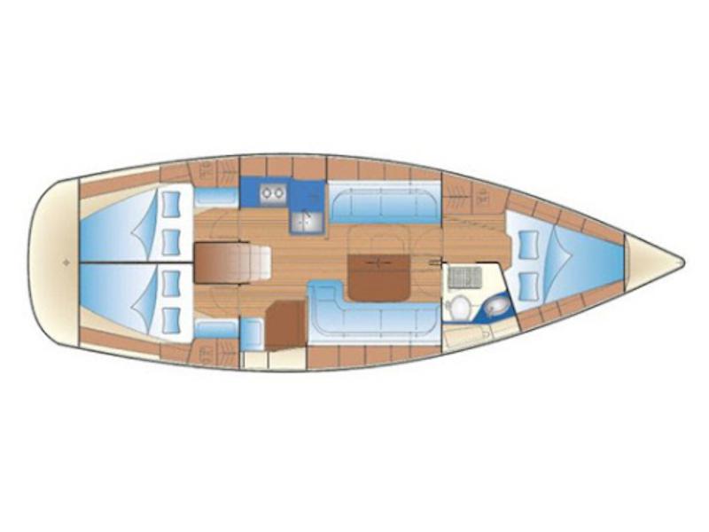 Book yachts online - sailboat - Bavaria 38 Cruiser - Happy Life - rent