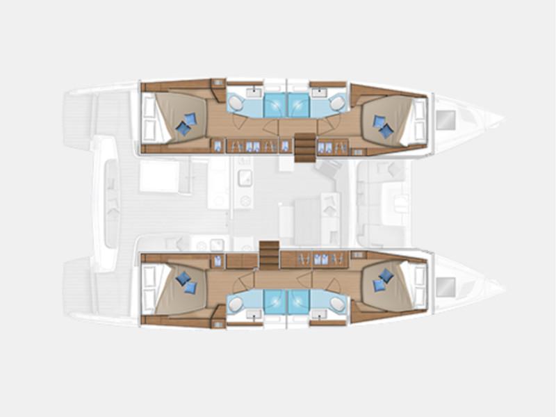 Book yachts online - catamaran - Lagoon 46 - Hydra - rent
