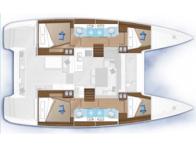 Book yachts online - catamaran - Lagoon 46 - Vela - rent