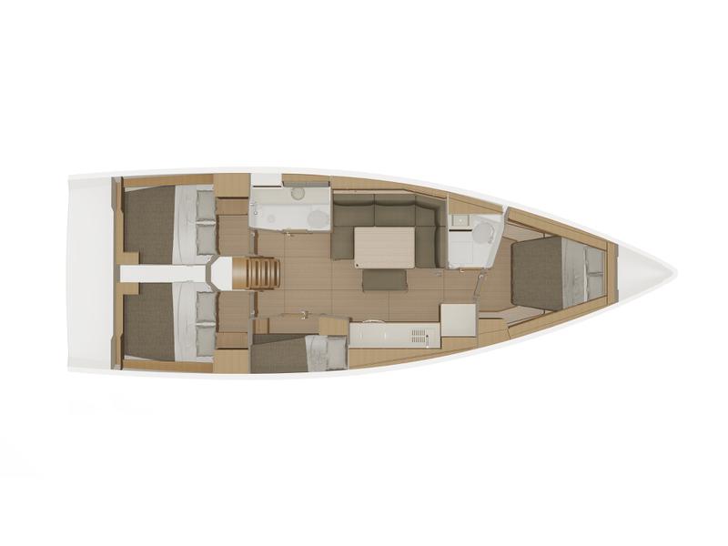 Book yachts online - sailboat - Dufour 430 Grand Large - Tiamat - rent