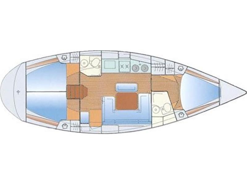 Book yachts online - sailboat - Bavaria 38H - PLATON 2 - rent