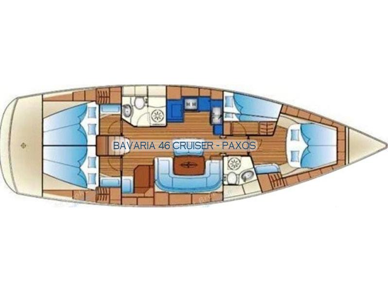 Book yachts online - sailboat - Bavaria 46 Cruiser - Paxos - rent