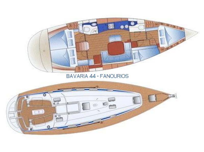 Book yachts online - sailboat - Bavaria 44 - Fanourios - rent