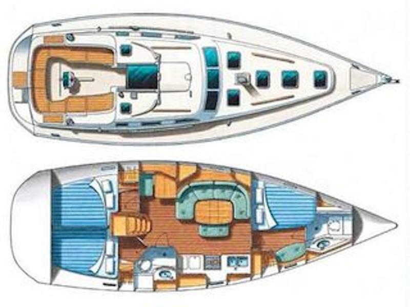 Book yachts online - sailboat - Oceanis 393 Clipper - Orion (Full Refit 2020, New Sails) - rent