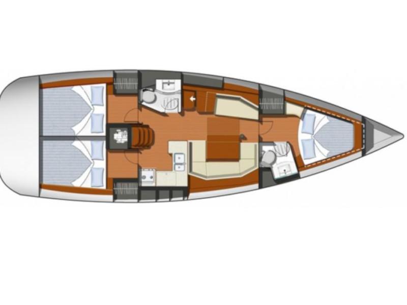 Book yachts online - sailboat - Sun Odyssey 42 i - Skiron - rent