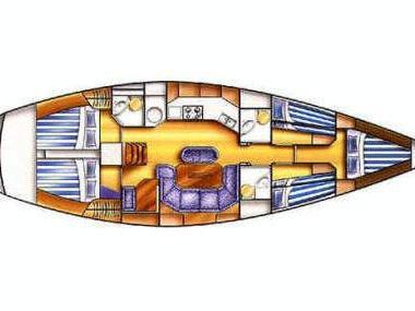 Book yachts online - sailboat - Dufour 50 - French Kiss - rent