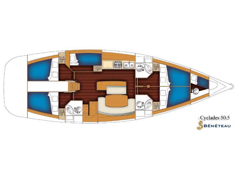 Book yachts online - sailboat - Beneteau 50 - Bifrost - rent