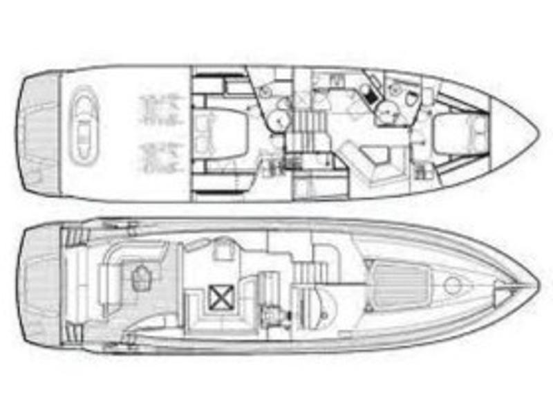 Book yachts online - motorboat - Sunseeker Predator 62 - Ena 1 - rent