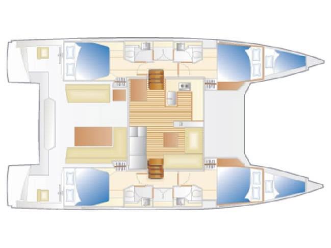 Book yachts online - catamaran - Nautitech 46 Fly - J - A/C, Generator, Water maker (From Sunday to Sunday) - rent