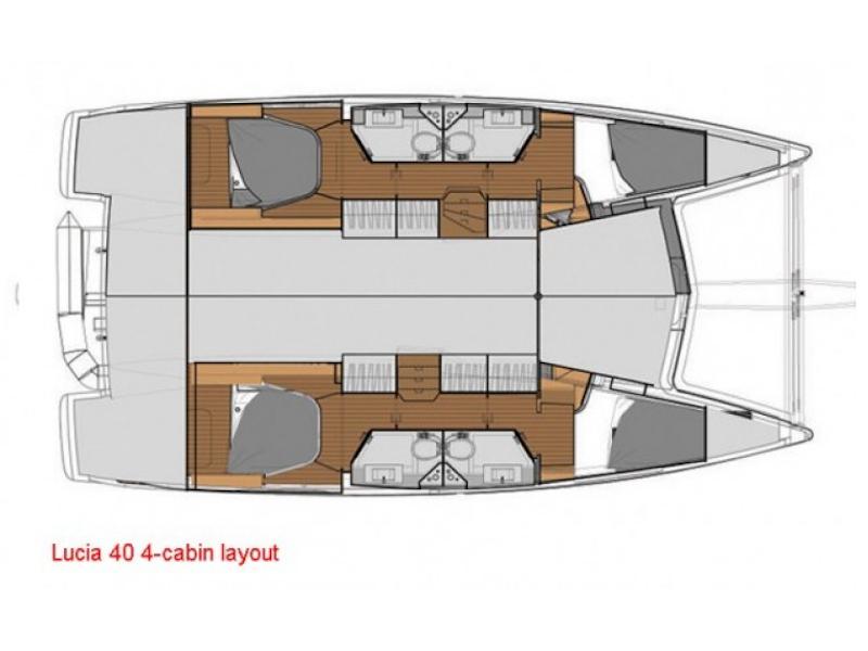 Book yachts online - catamaran - Lucia 40 - LUCINDA - rent