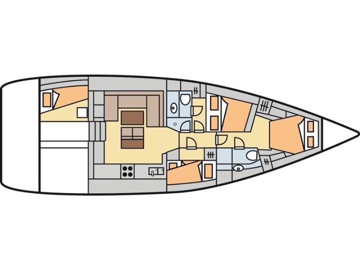 Book yachts online - sailboat - Sense 50 - Wind Scape - rent