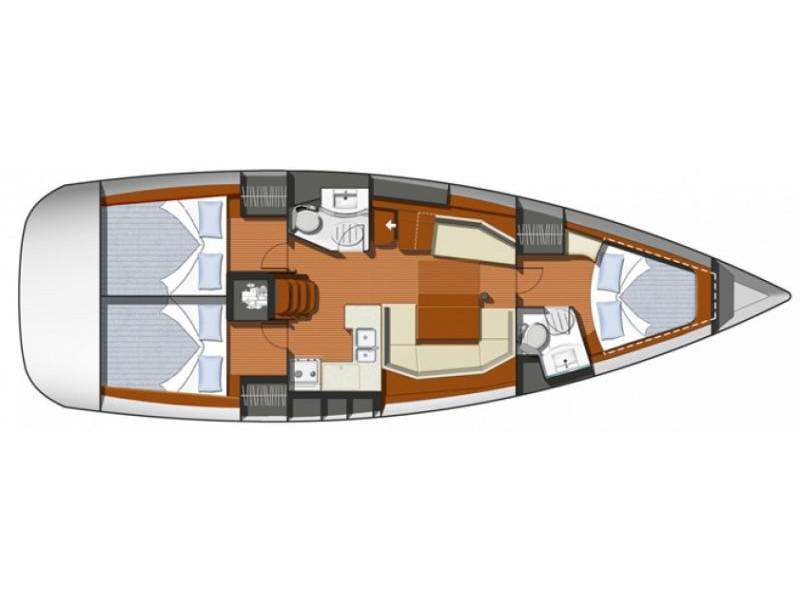 Book yachts online - sailboat - Sun Odyssey 42 i - Tempo  - rent