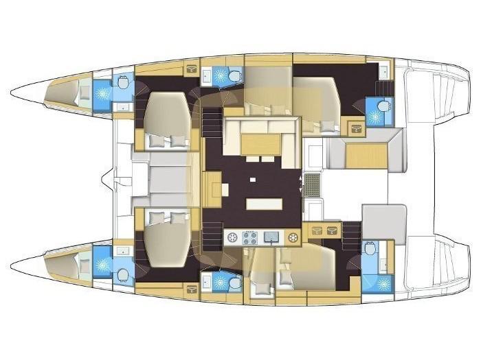 Book yachts online - catamaran - Lagoon 52F - Cala Luna - air conditioned - - rent