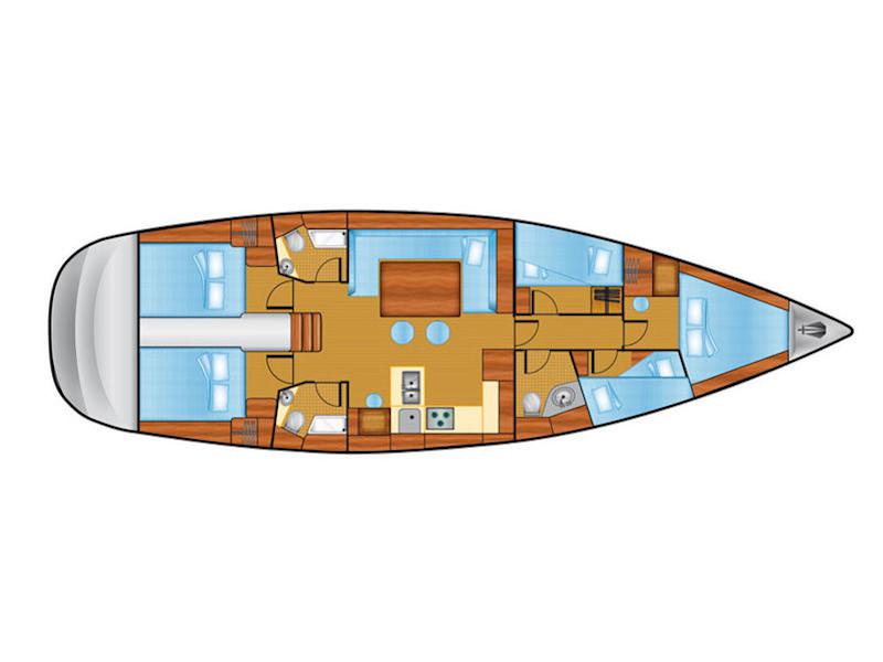 Book yachts online - sailboat - Bavaria 51 Cruiser - Lady Rose - rent