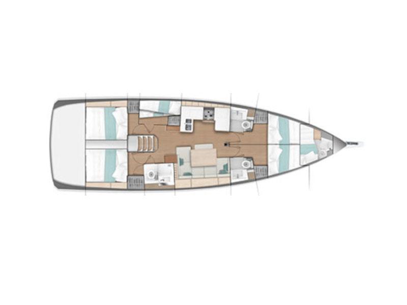 Book yachts online - sailboat - Sun Odyssey 490/ 6cbs - PRES- 490-21-G - rent