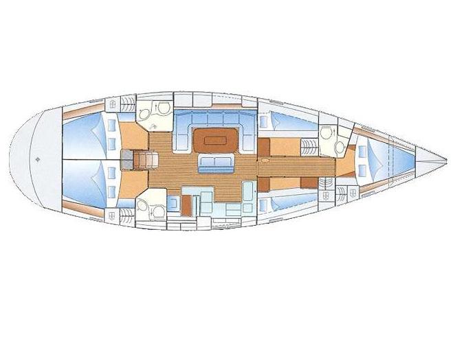 Book yachts online - sailboat - Bavaria Cruiser 50 - no name - rent