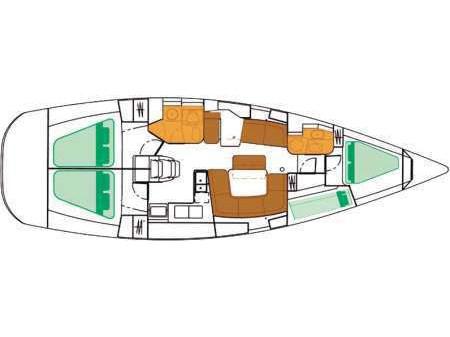 Book yachts online - sailboat - Sun Odyssey 43 - Evangelos - rent