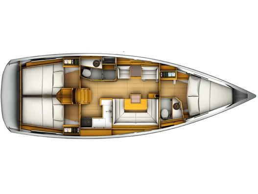 Book yachts online - sailboat - Sun Odyssey 419 - Ninia - rent