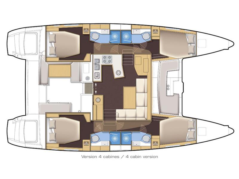 Book yachts online - catamaran - Lagoon 450 Sport - Elenya - rent