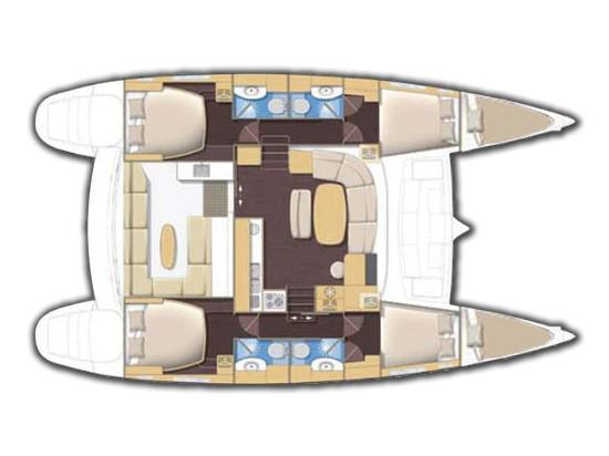 Book yachts online - catamaran - Lagoon 440 - Casino (A/C) - (A/C - Generator - Refit 2020) - rent