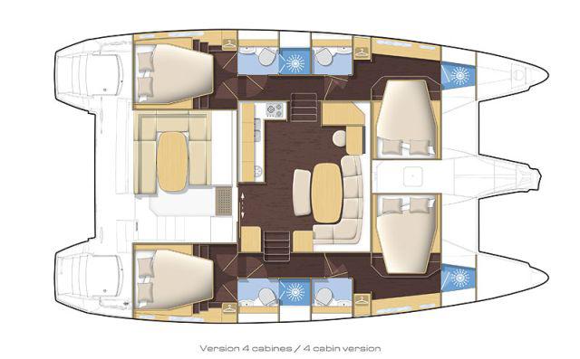 Book yachts online - catamaran - Lagoon 421 - Iryn - rent