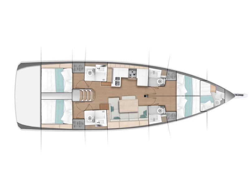 Book yachts online - sailboat - Sun Odyssey 490 - Sventola - rent