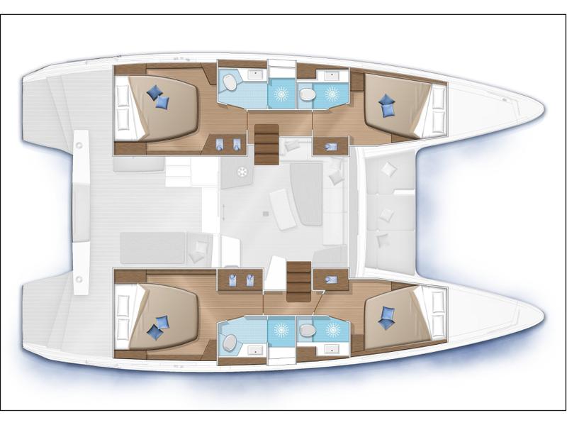 Book yachts online - catamaran - Lagoon 42 - NADIR - rent