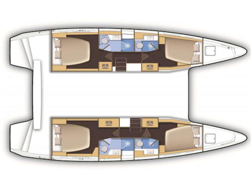 Book yachts online - catamaran - Lagoon 42 (4+2) cb - Beatrix - rent