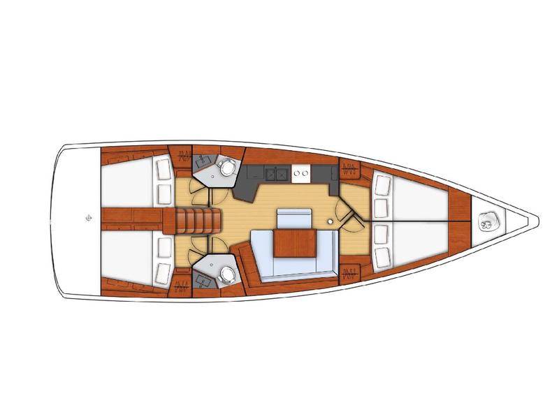 Book yachts online - sailboat - Oceanis 45 - Skylla - Standard line - rent
