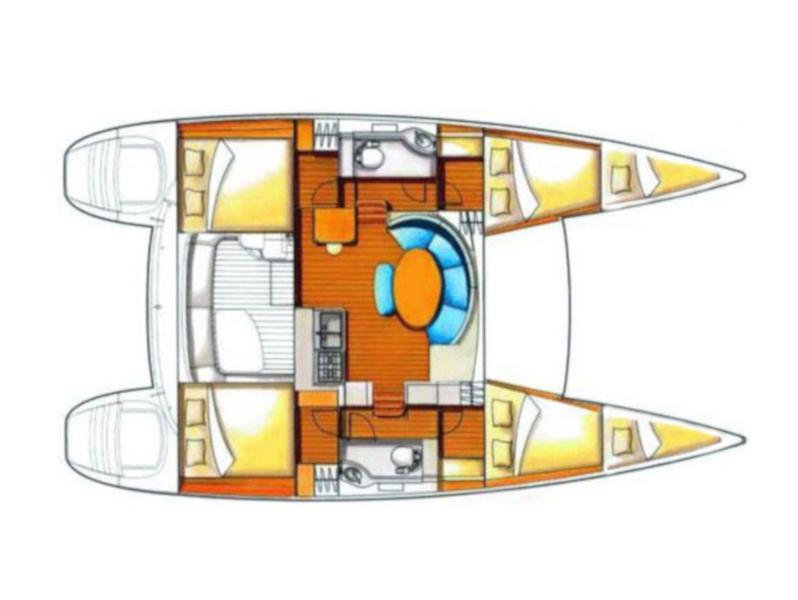 Book yachts online - catamaran - Lagoon 380 S2 - Ploto - Comfort line - rent