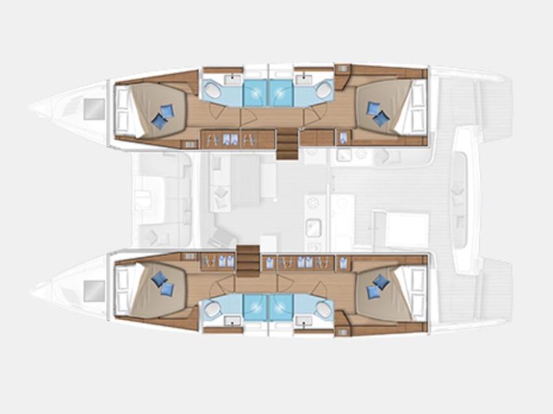 Book yachts online - catamaran - Lagoon 46 (Gen+A/C+WM) - Martina - Premium line - rent