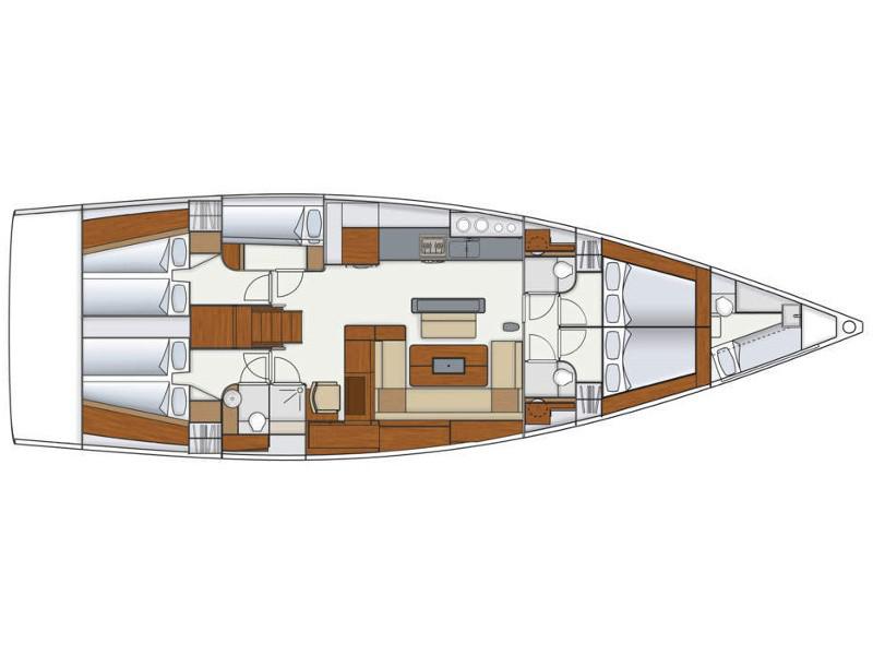 Book yachts online - sailboat - Hanse 575 - STAR PRINCESS - rent