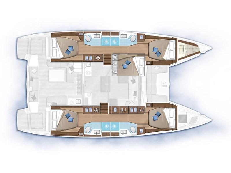 Book yachts online - catamaran - Lagoon 50 - 50 CENT Air Condition Generator Watermaker - rent