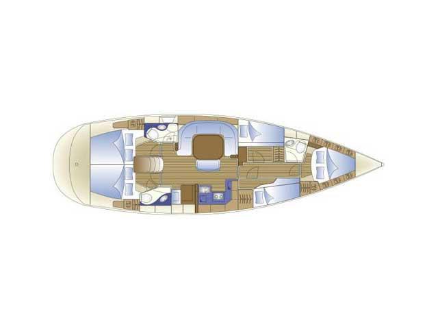 Book yachts online - sailboat - Bavaria 49 - LEA I - rent