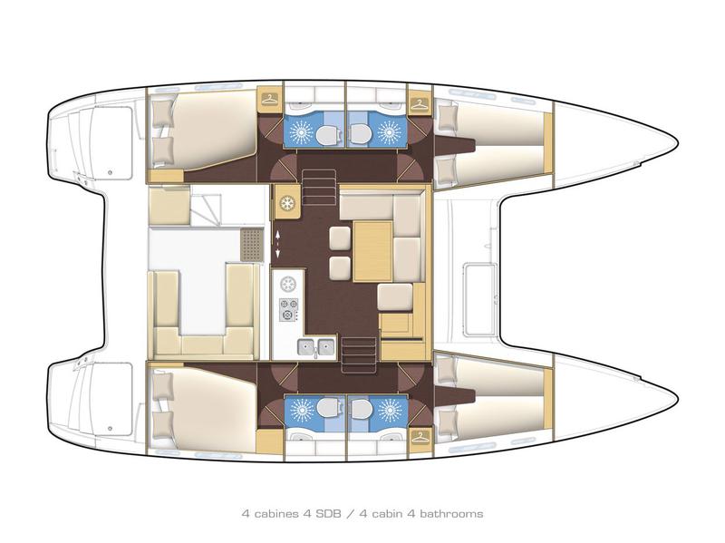 Book yachts online - catamaran - Lagoon 400 S2. - Turquoise - rent