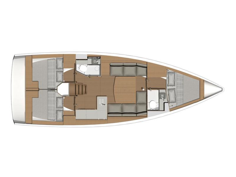 Book yachts online - sailboat - Dufour 390 Grand Large - Molesta - rent