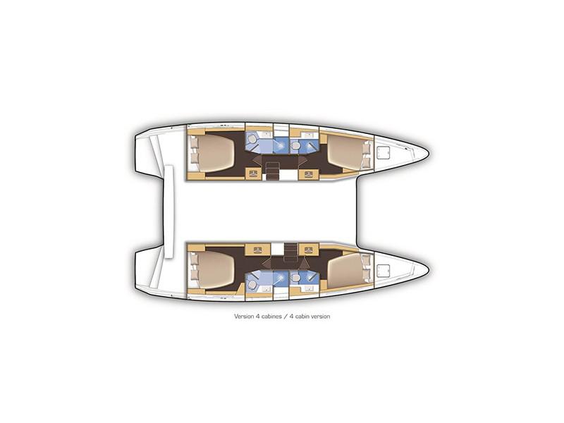 Book yachts online - catamaran - Lagoon 42 - Aktaia  - rent