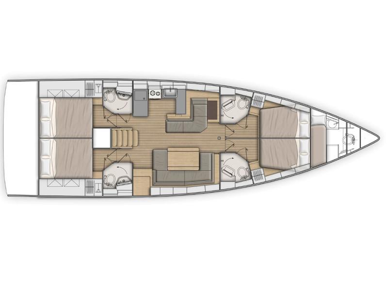 Book yachts online - sailboat - Oceanis 51.1 - Aeolian Muse - rent