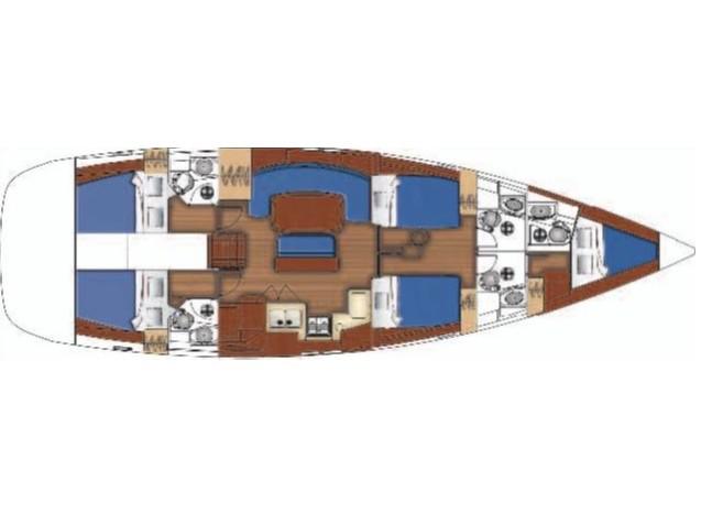 Book yachts online - sailboat - Oceanis 523 - Ninfea - rent